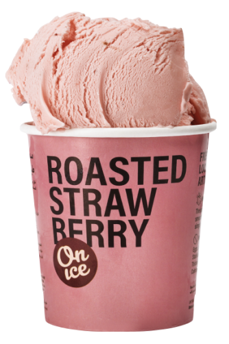 Roasted Strawberry in cup